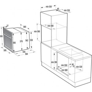 Hisense BI614P8B Beépíthető sütő