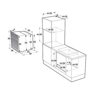 GORENJE BPS6747A09DBGOT Beépíthető sütő
