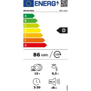 Whirlpool W7F HS31 Mosogatógép