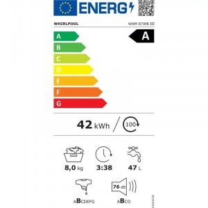 Whirlpool WAM87WBEE Elöltöltős mosógép